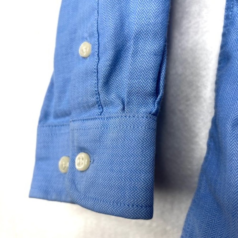 Cat & Jack Boy's Herringbone Weave Dress Shirt - Picture 4 of 5
